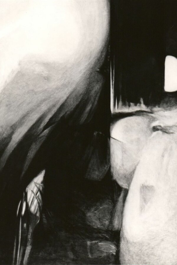 Milan Klvaňa, Kumran, 1986, olej, 110 x 138